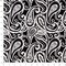 Black Stain Resistant Performance Pet Friendly Paisley Print Upholstery Fabric by The Yard - SKU: Manuel Raven